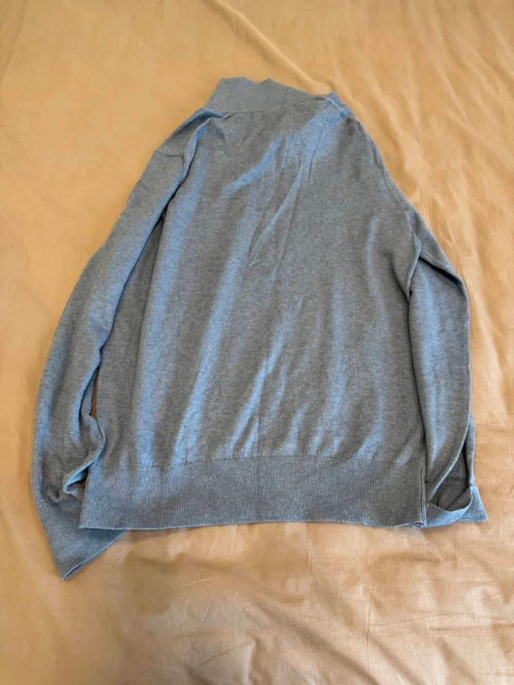 NWT Banana Republic Heather Blue Quarter Zip Sweater Medium